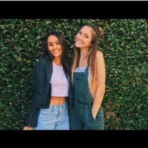 Free people rustic green overalls